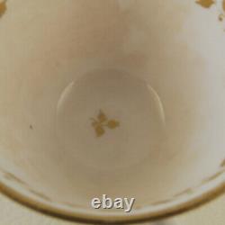 1154 Cottage and Bridge by NEW HALL Porcelain c1810 Bute Cup w Close Saucer