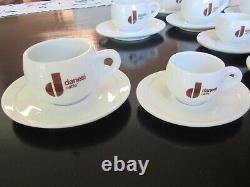 12 Danesi Caffe Espresso 2 oz Cups & Saucers & Cappuccino 4 oz Cups and Saucers