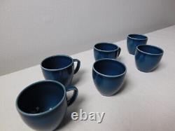 12 NEW Rosenthal Junto Porcelain Espresso Cups with Saucer Ocean Blue Versace