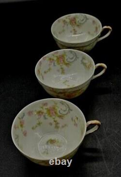 12pc Haviland Limoges Porcelain 6 Tea Cups & 6 Saucers The Princess