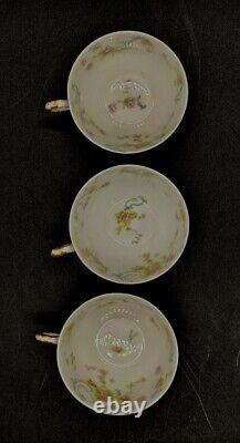 12pc Haviland Limoges Porcelain 6 Tea Cups & 6 Saucers The Princess