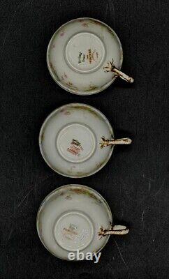 12pc Haviland Limoges Porcelain 6 Tea Cups & 6 Saucers The Princess