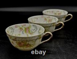 12pc Haviland Limoges Porcelain 6 Tea Cups & 6 Saucers The Princess