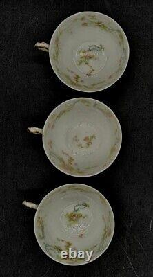 12pc Haviland Limoges Porcelain 6 Tea Cups & 6 Saucers The Princess