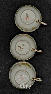 12pc Haviland Limoges Porcelain 6 Tea Cups & 6 Saucers The Princess