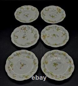 12pc Haviland Limoges Porcelain 6 Tea Cups & 6 Saucers The Princess