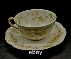 12pc Haviland Limoges Porcelain 6 Tea Cups & 6 Saucers The Princess