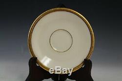 16 Pc Lenox Tuxedo Porcelain Presidential Gold Band Demitasse Cup Saucer Set