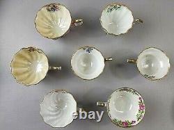 18 Piece Vintage Porcelain China Cup and Saucer Set