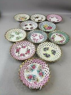 18 Piece Vintage Porcelain China Cup and Saucer Set