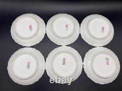 1890s Set of 6 Tressemann & Vogt Daisy Demitasse Tea Cups & Saucers T&V Limoges