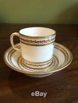 18th Century Leboeuf Porcelaine de la Reine Paris Louis XVI Coffee Cup Saucer D
