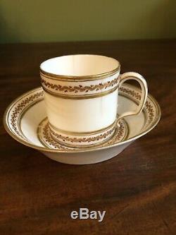 18th Century Leboeuf Porcelaine de la Reine Paris Louis XVI Coffee Cup Saucer M