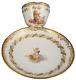 18thc Royal Vienna Porcelain Cup & Saucer Cherub Scene Scenic Porzellan Tasse