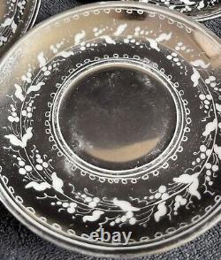 19th Century Antique Georgian Regency Silver Lustre Demitassi Cup & Saucer Set