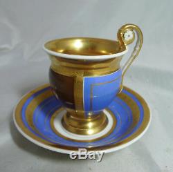 19th Century Paris Porcelain Tea Cup & Saucer A678217