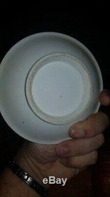 19th c. Antique French Empire Old Paris Porcelain Tea Cup and saucer