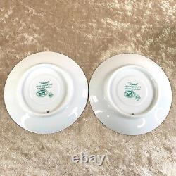 2 x Authentic HERMES Coffee Cup & Saucer French Porcelain Toucans Bird Tableware