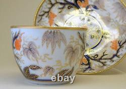 220-yr-old New Hall, Staffordshire, English porcelain tea-cup & saucer 1798-1805