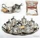 27 Ct Turkish Traditional Coffee Cups Complete Espresso Serving Set Silver