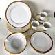 4 Sets Noritake Queen's Gold Porcelain Dinner Salad Soup Cup Saucer 20 Pc. Mint