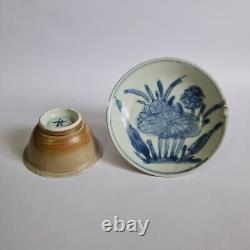 4 sets c. 1710 Kangxi Qing Dynasty Shipwreck Porcelain Tea Cup Saucer Dish Plate