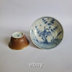 4 sets c. 1710 Kangxi Qing Dynasty Shipwreck Porcelain Tea Cup Saucer Dish Plate