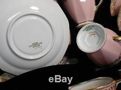6 Spode Copeland England China Demitasse Cup & Saucer Sets Original Case Y5966