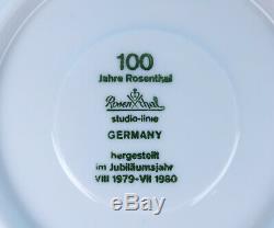 6 Vintage Rosenthal RHAPSODY CUPS & SAUCERS German Porcelain Romance Tea Flowers