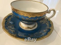 6 Vintage Weimar porcelain Katharina 28010 Tea/Coffee SetTea Cup & Saucer