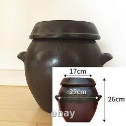 7 Liter Onggi Pottery Pot Food Container for Kimchi, Food fermentation