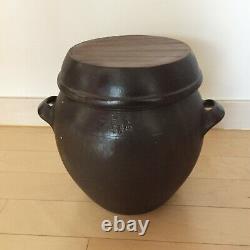 7 Liter Onggi Pottery Pot Food Container for Kimchi, Food fermentation