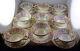 8 Antique Minton Porcelain Bouillon Cup & Saucer Sets Lady Griffons Urns Hp