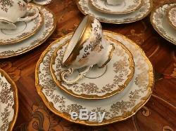 8 Cups 8 Saucers 8 Plates German Weimar Katharina 14051 Porcelain Coffee Set
