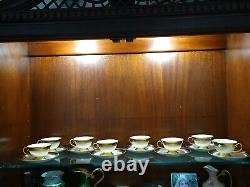 (8)Vintage Flintridge California Porcelain Cup & Saucer withGold Decoration