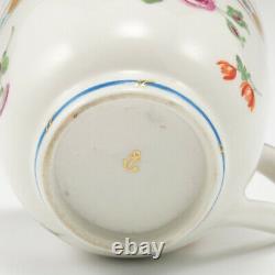A Chelsea Gold Anchor Period Porcelain Coffee Cup and Saucer c1765