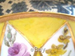 A Very Rare Yellowground Pinxton Porcelain Breakfast Cup& Saucer
