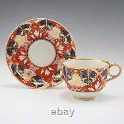 A Worcester Barr, Flight and Barr Period Porcelain Tea Cup and Saucer c1810