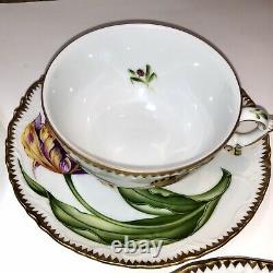 ANNA WEATHERLEY Old Master Tulips Cup and Saucer Handpainted