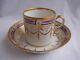 Antique French Paris Porcelain Cup & Saucer, Early 19th Century