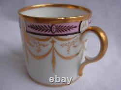 ANTIQUE FRENCH PARIS PORCELAIN CUP & SAUCER, EARLY 19th CENTURY