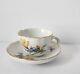 Antique Meissen Porcelain Coffee Tea Cup & Saucer Floral Scattered Flowers Full