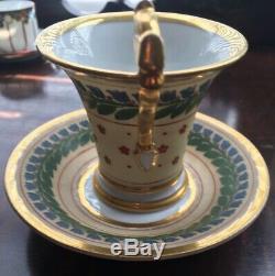ANTIQUE RUSSIAN IMPERIAL BATENIN FACTORY Or Old Paris Porcelain Set