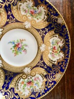 ANTIQUE SEVRES STYLE PORCELAIN DEMITASSE CUP & SAUCER REGENCY COALPORT 1800s