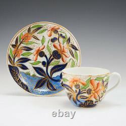 An English Porcelain Japan Pattern Tea Cup and Saucer c1810