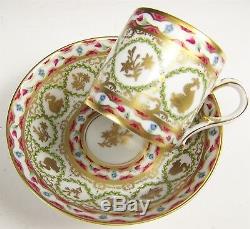 Ancienne Royale De Limoges Dauphins Porcelain Cup & Saucer
