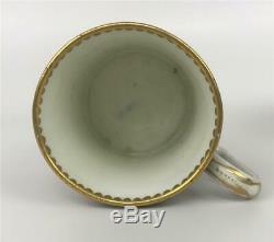 Antique 1779 French SEVRES Royal Bourbon Queen Jewel Porcelain Coffee Cup Saucer