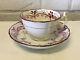 Antique 18th / 19th Century English Porcelain Cup & Saucer With Floral Decoration