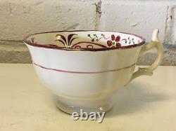 Antique 18th / 19th Century English Porcelain Cup & Saucer with Floral Decoration