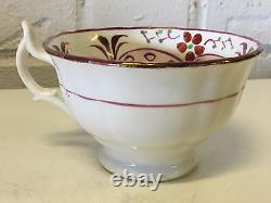 Antique 18th / 19th Century English Porcelain Cup & Saucer with Floral Decoration